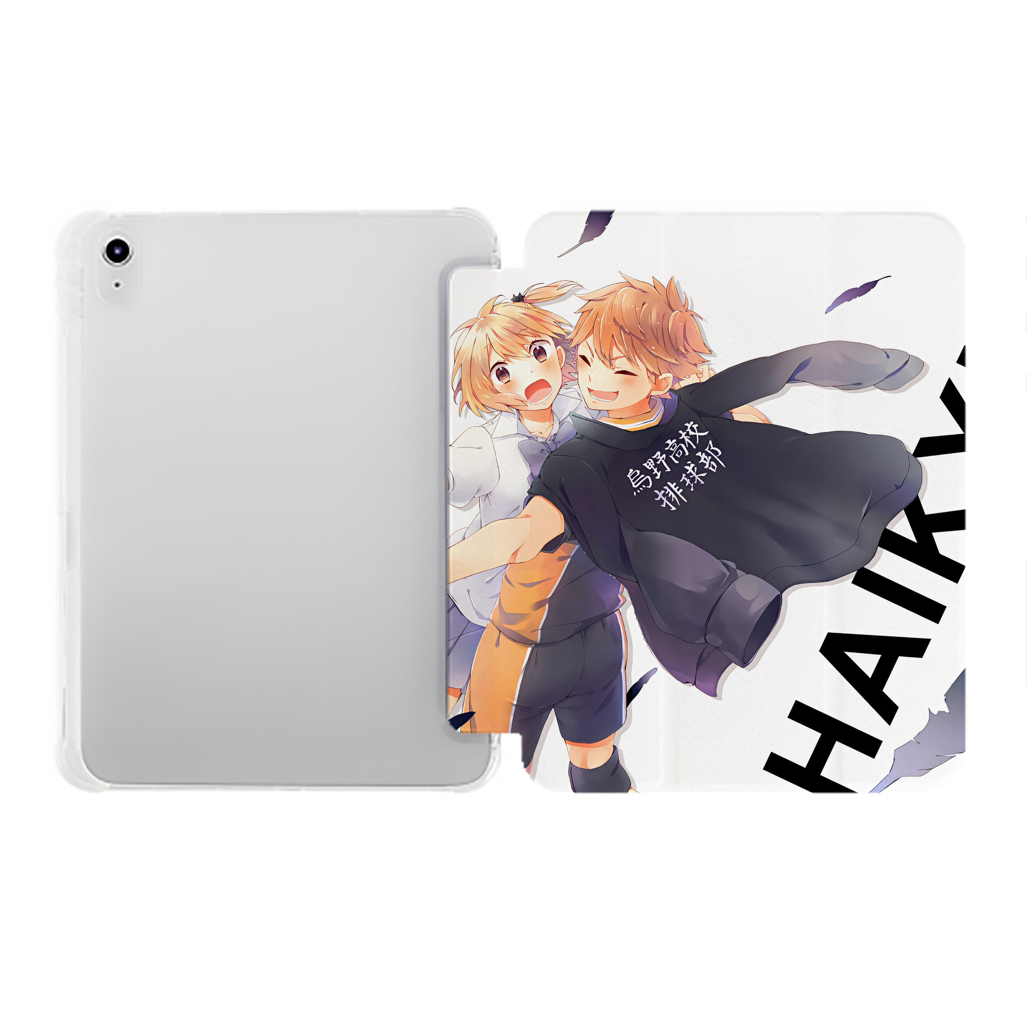 （画像用） ハイキュー!! Haikyu!! IPad ケース ペン収納付き 三つ折りスタンド PUレザー×シリコン 対応機種9.5/10.5/10.9インチ
